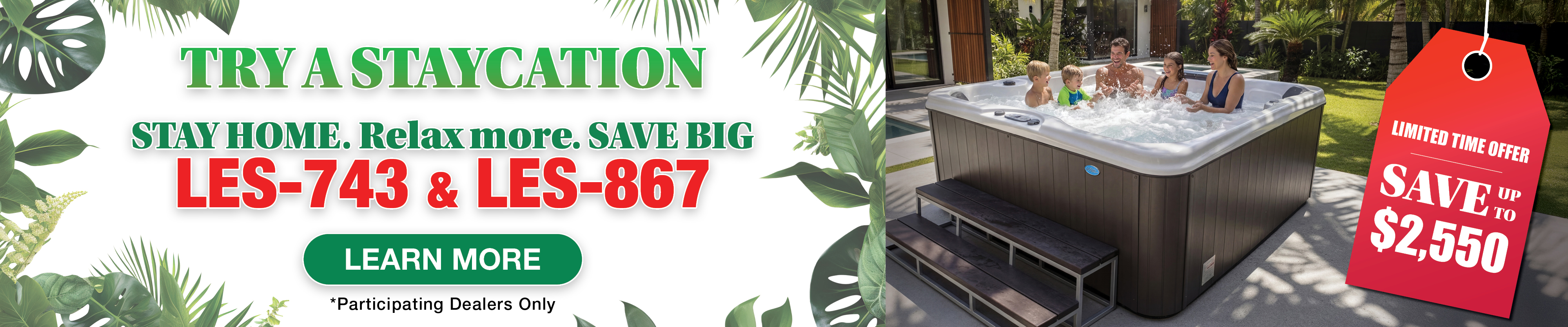 Calspas hot tub being used in a family setting - Thornton